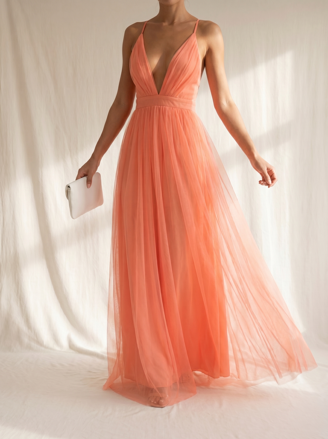 LL™ | Ginevra | Coral Glow Maxi Dress