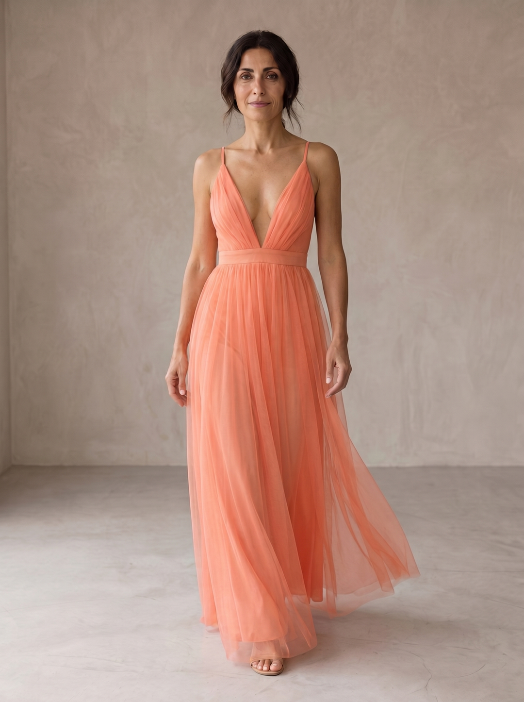 LL™ | Ginevra | Coral Glow Maxi Dress