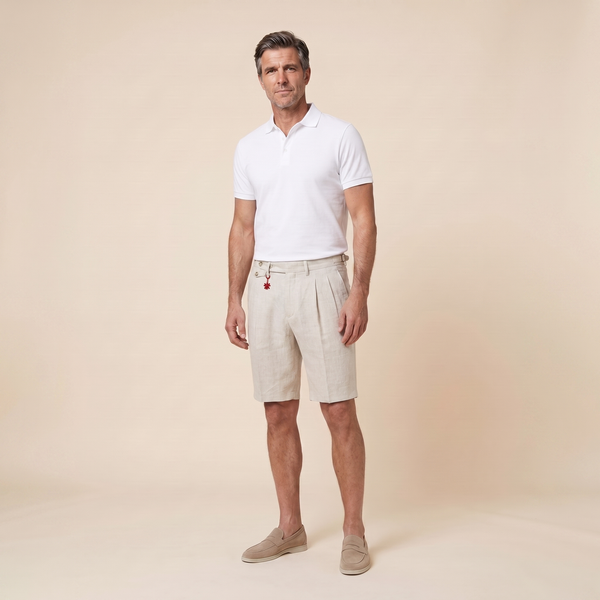 Brenlin Bermuda Shorts | Relaxed Fit Linen, Casual Summer Style