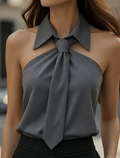 Lily | Halter Blouse Contrast