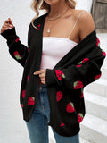 Strawberry | Motif Knit Cardigan