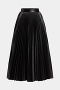 Penny Faux Leather Skirt in a stylish above knee design, perfect for adding a chic touch to any outfit with its comfortable fit and trendy look. - 1