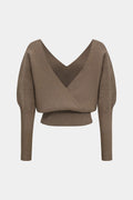 Solid Button | V-Neck Sweater