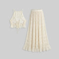 Adele | Maxi Dress Lightweight Two-Piece Halter Top Set for Women