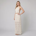 Adele | Maxi Dress Lightweight Two-Piece Halter Top Set for Women