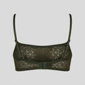 Aero Lace Bralette | Non-Padded, Dark Khaki