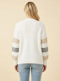 Alayah | Striped Button-Down Cardigan