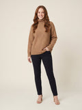 Alice soft turtleneck sweater brown