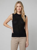 Amalfi Hollow Knit Tank black