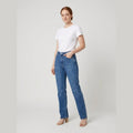 Apollo straight-leg denim classic blue on model