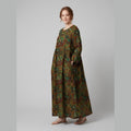 Aqua Summer Dress green cashew on model