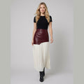 Astra maxi skirt burgundy