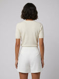 Astra | Zipper Shorts Asymmetrical Design, Relaxed Fit