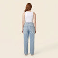 Asymmetric | Waist Straight Leg Jeans