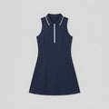 Aurora | Sleeveless Zip Polo Dress