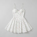 Ava | Mini Dress Lightweight Floral Print, Adjustable Straps