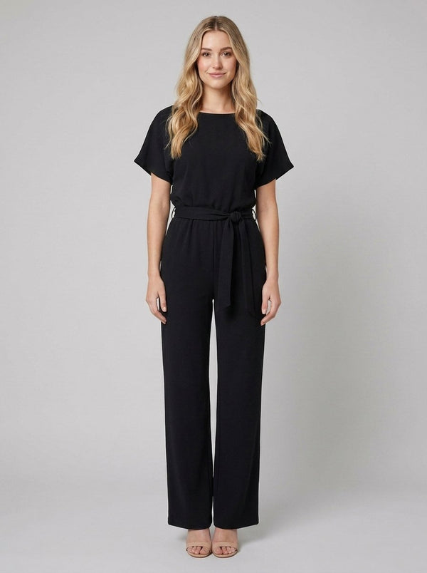 Bella elegant jumpsuit black - model