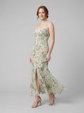 Bella | Maxi Dress Floral Chiffon, Lace-Trim Summer Dresses for Women