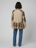 Boho | Floral Plaid Patchwork Ruffle Sleeve Waffle
