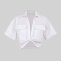 Breeze | Women's Shirt Soft Fabric, Twist Hem Design