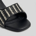 Breezy | Heeled Sandals Raffia Upper, Padded Insole
