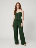 Brianna lace-up set green