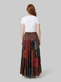 Brielle Maxi Skirt | Lightweight Rayon, Boho Patchwork Design