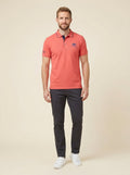 Brix Mens Polo Shirt | Embroidered, Contrast Trim