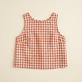 Bryn Women's Top | Lightweight Gingham Tank Top, Sleeveless Design