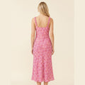 Cami | Floral Dress Bohemian Midi, Slim Fit Summer Dress for Women