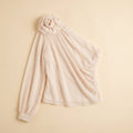 Chic | One Shoulder Blouse Asymmetrical Chiffon Design, Regular Fit
