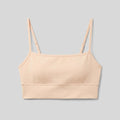 Cleo Bralette cotton peach front