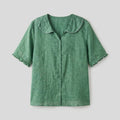 Cleo | Blouse Cotton-Linen Blend, Elegant Design for Summer