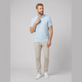 Cobalt | Men's Polo Shirt Breathable Linen, Classic Fit