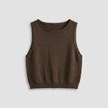 Coco | Crop Tank Cotton Blend, Sleeveless Cropped Workout Top