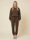 Cora Corduroy Sweatset - Brown