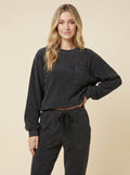 Cora Corduroy Sweatset - Dark Gray