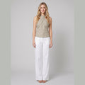 Cora Crisscross Tank khaki