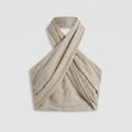 Cora | Crisscross Tank Top Linen Blend, Sleeveless Design