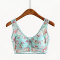 Cora floral bra blue