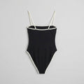 Cora | One-Piece Swimsuit Flattering Fit, Contrast Trim