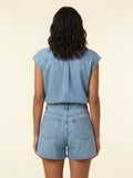Daisy | Denim Blouse & Shorts Set Comfortable Cotton Blend for Girls Clothing