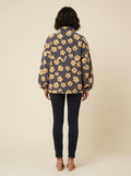 Daisy Oversized Sweater | Ultra-Soft Sherpa Fleece, Boho Floral Design