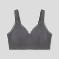 Dali Lace Bralette charcoal front flat-lay