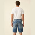 Dapper | Denim Shorts Relaxed Fit, Button Pocket Design for Men