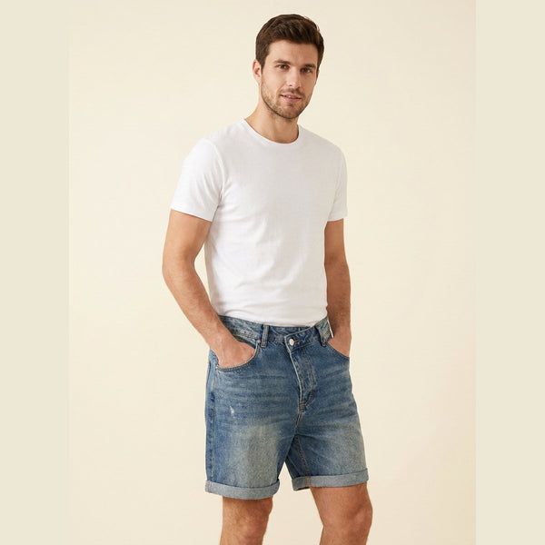 Dapper denim shorts blue