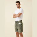 Dapper denim shorts green