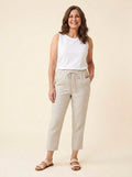 Dazzle linen pants natural front