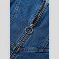 Diva | Denim Jumpsuit Fitted, V-Neck, Flared Legs