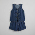Doretta | Denim Tie Set